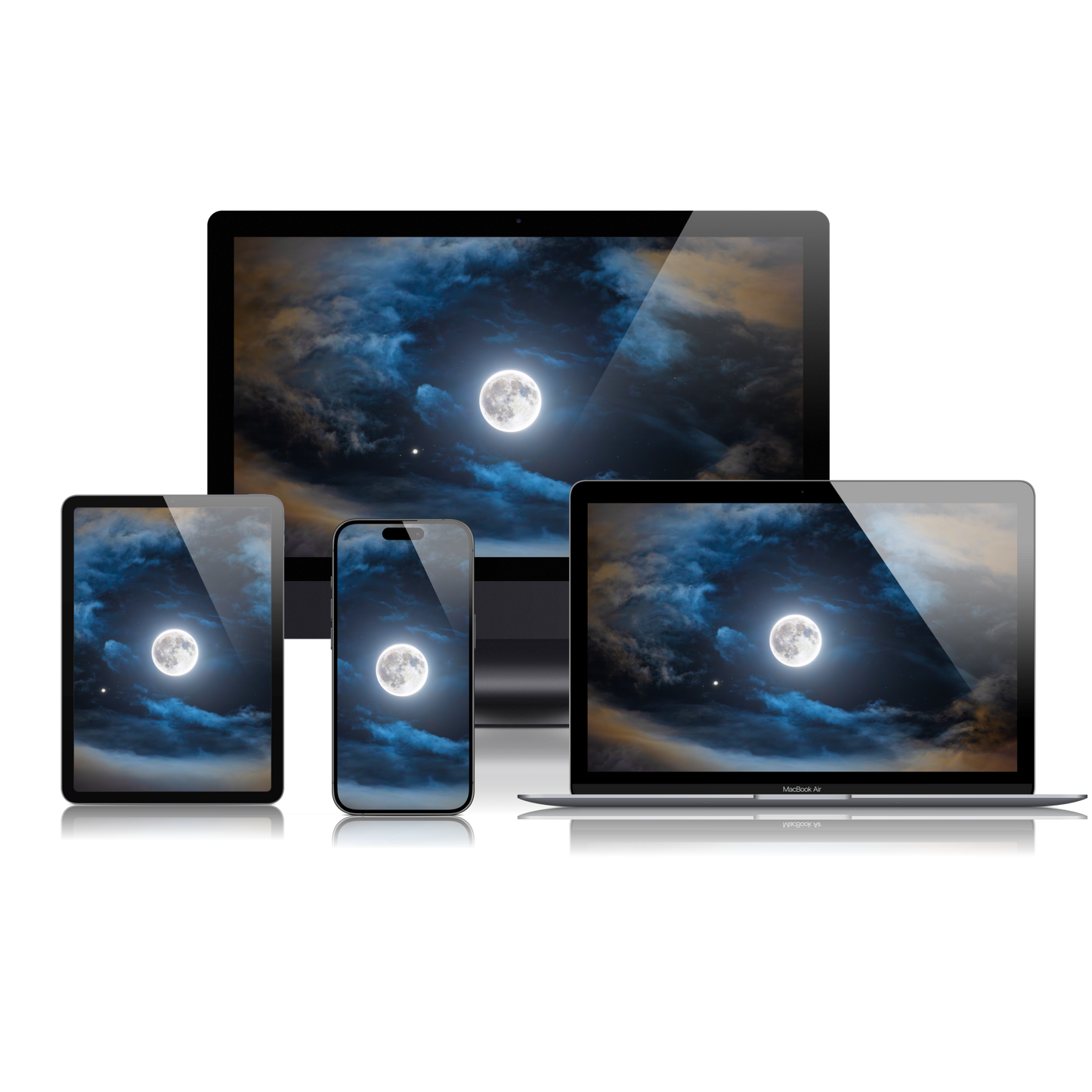 Full Hunter Moon of October 2023 Wallpaper Bundle