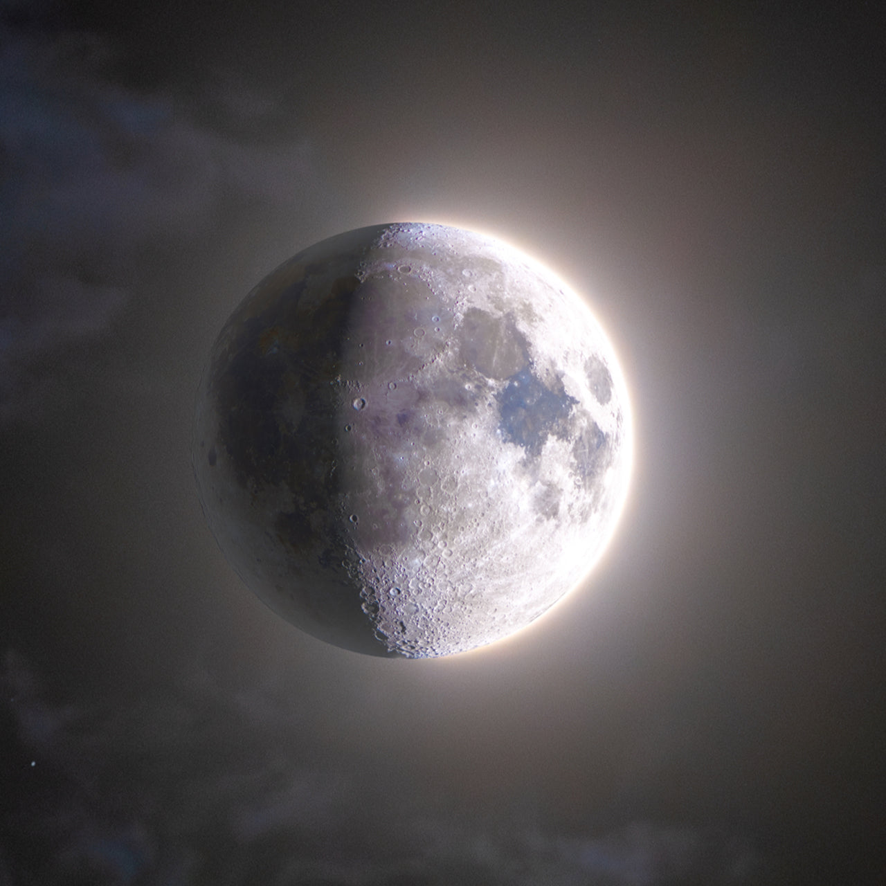 First Quarter Moon (June 27th 2023) PC Wallpaper