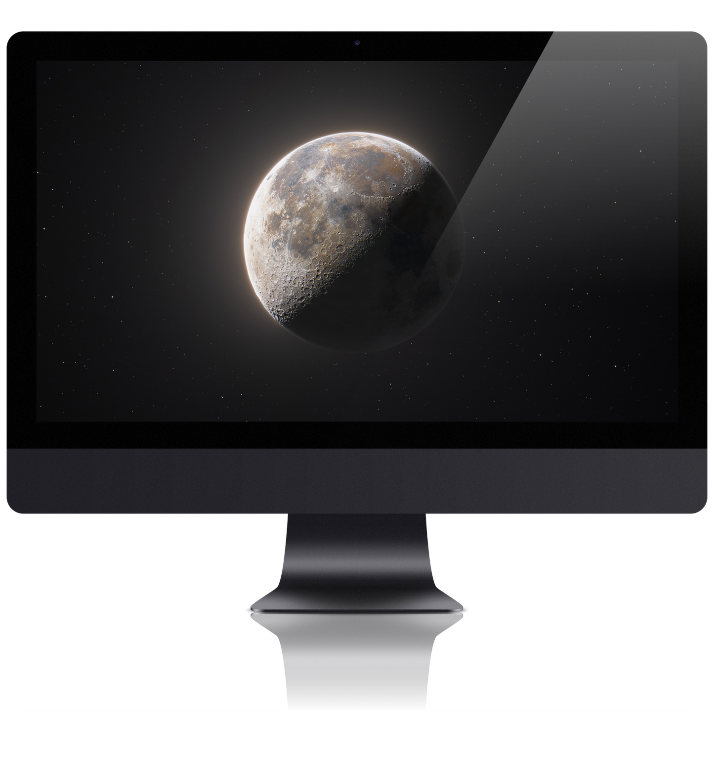 Last Quarter Moon of September 6th 2023 PC Wallpaper