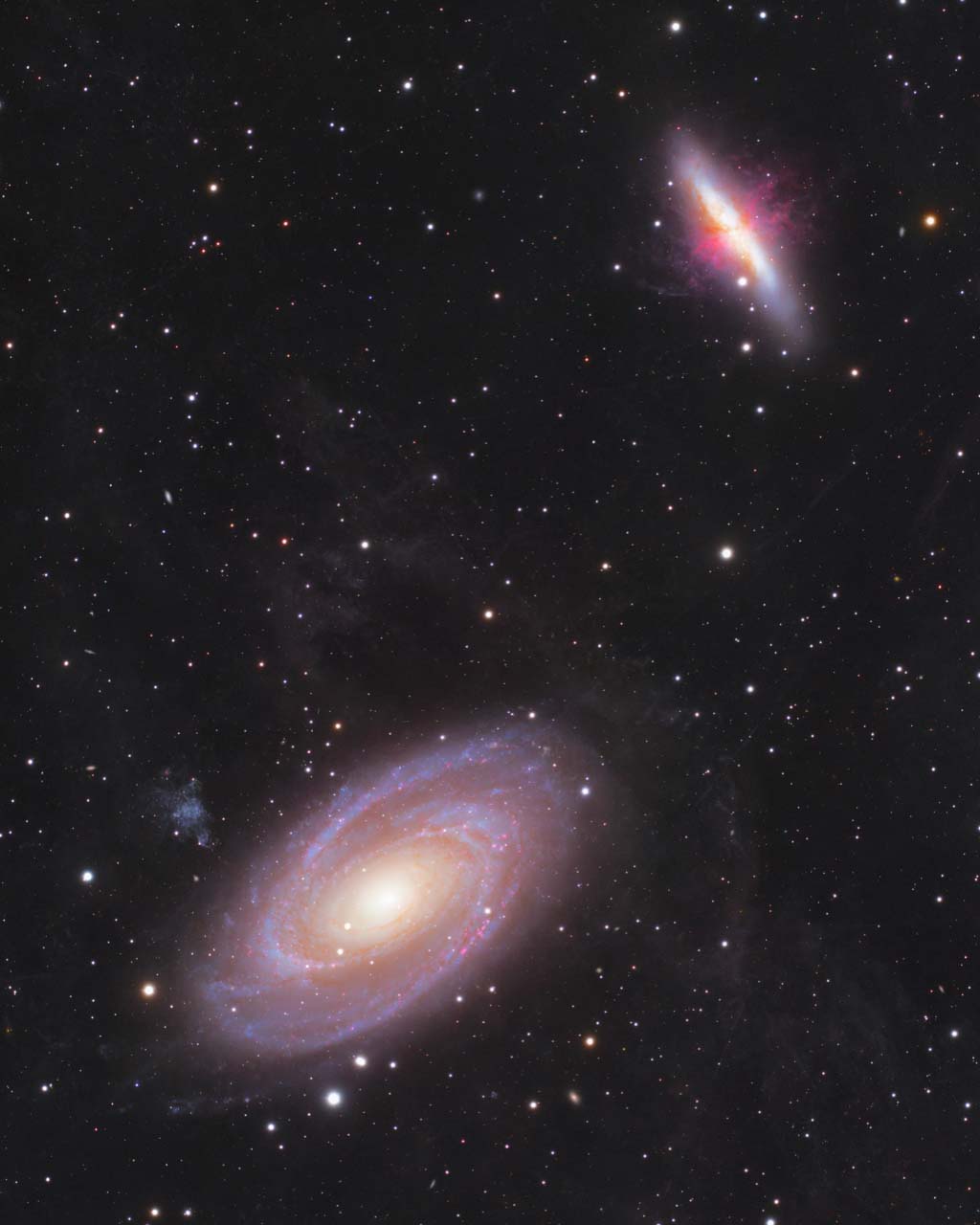 Bode's and Cigar Galaxy April 25th 2025 Wallpaper Bundle