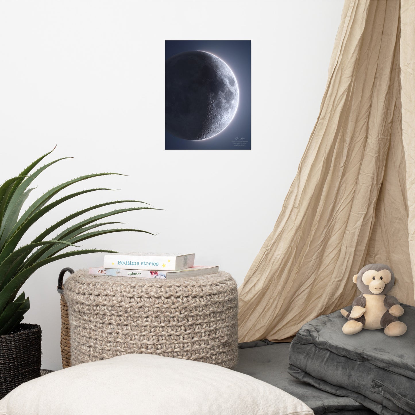 Earth's Natural Satellite (Moon of May 25th 2023) (Cropped Version)