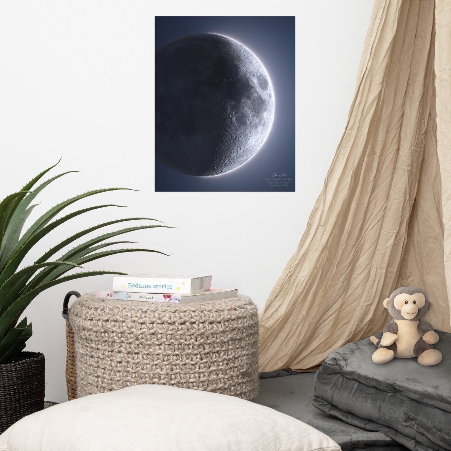 Earth's Natural Satellite (Moon of May 25th 2023) (Cropped Version)