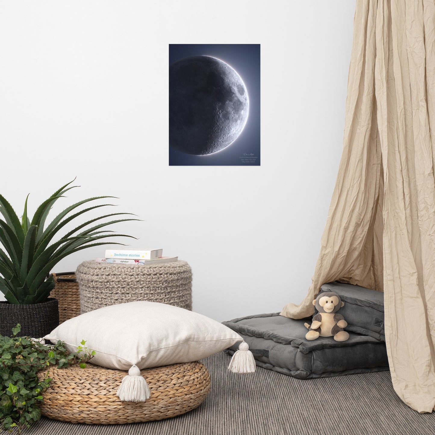 Earth's Natural Satellite (Moon of May 25th 2023) (Cropped Version)