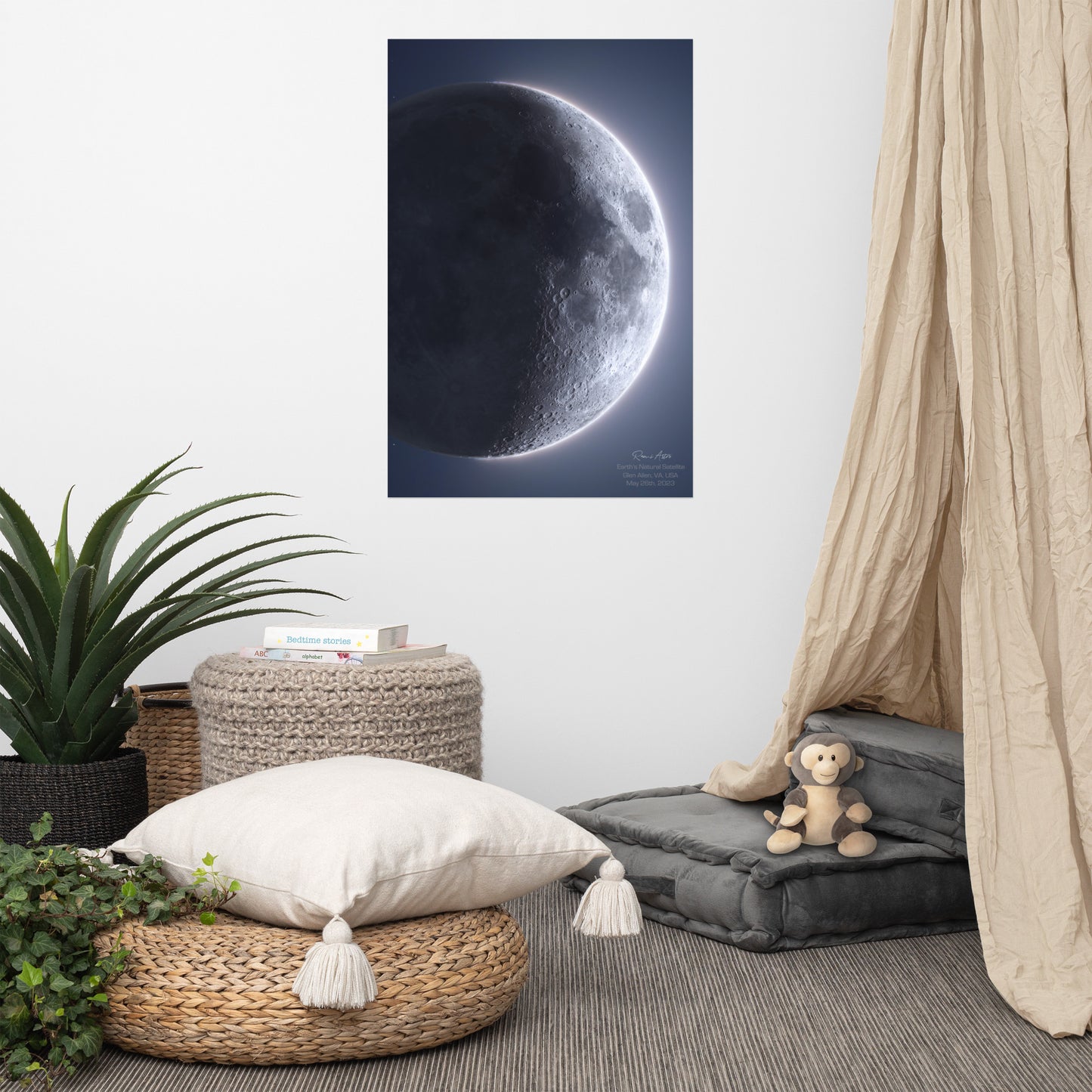 Earth's Natural Satellite (Moon of May 25th 2023) (Cropped Version)