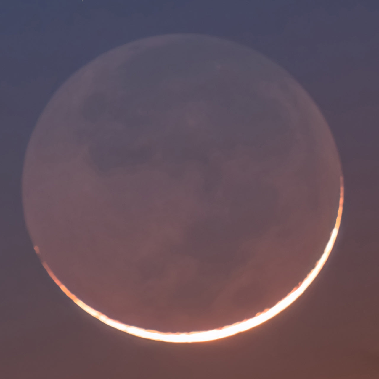 Waxing Crescent Moon (March 22th 2023) Mobile Wallpaper