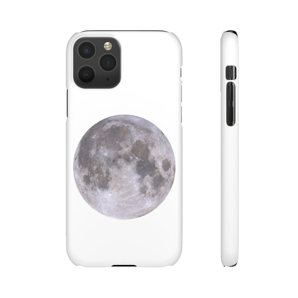 Full Moon Snap Cases - White