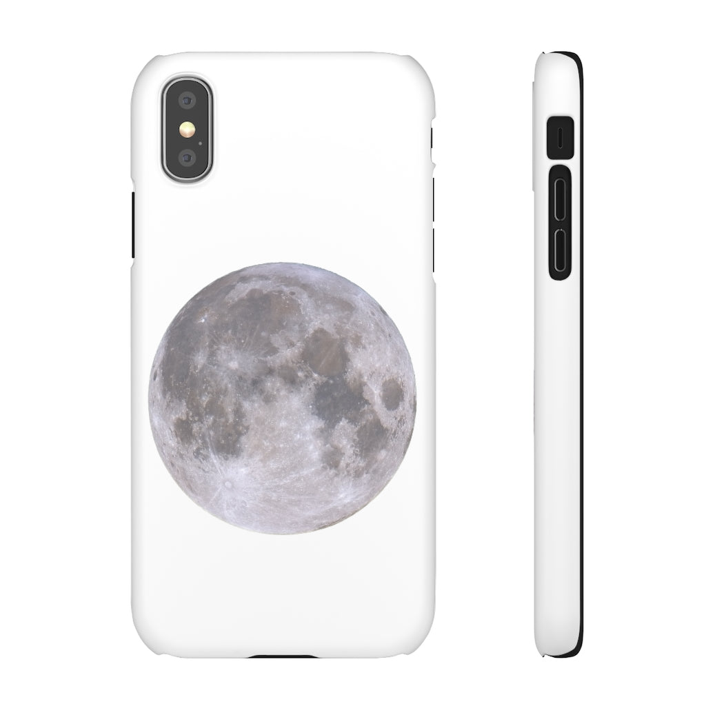 Full Moon Snap Cases - White