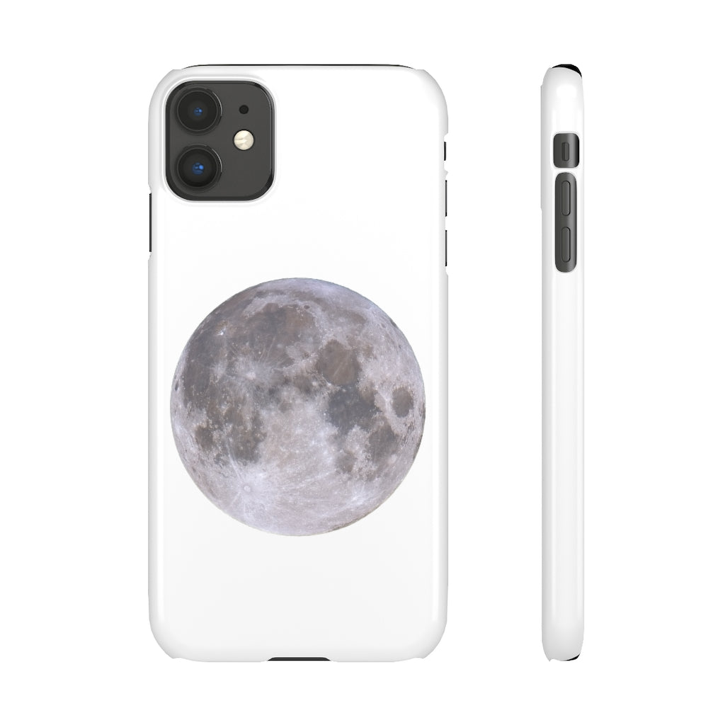 Full Moon Snap Cases - White