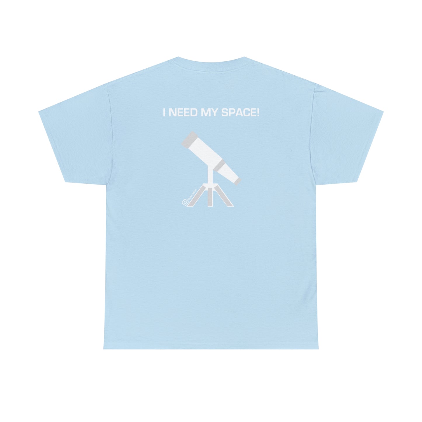 Full Moon Astronomy Tshirt - Telescope Back Design