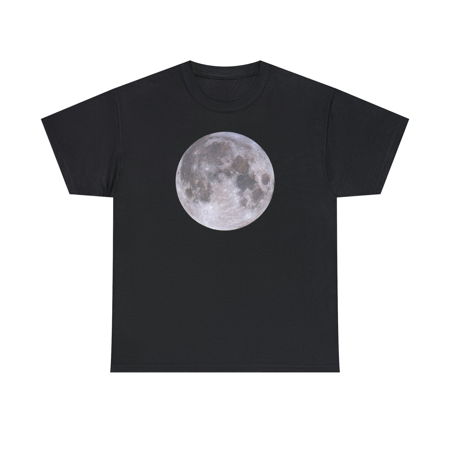 Full Moon Astronomy Tshirt - Telescope Back Design