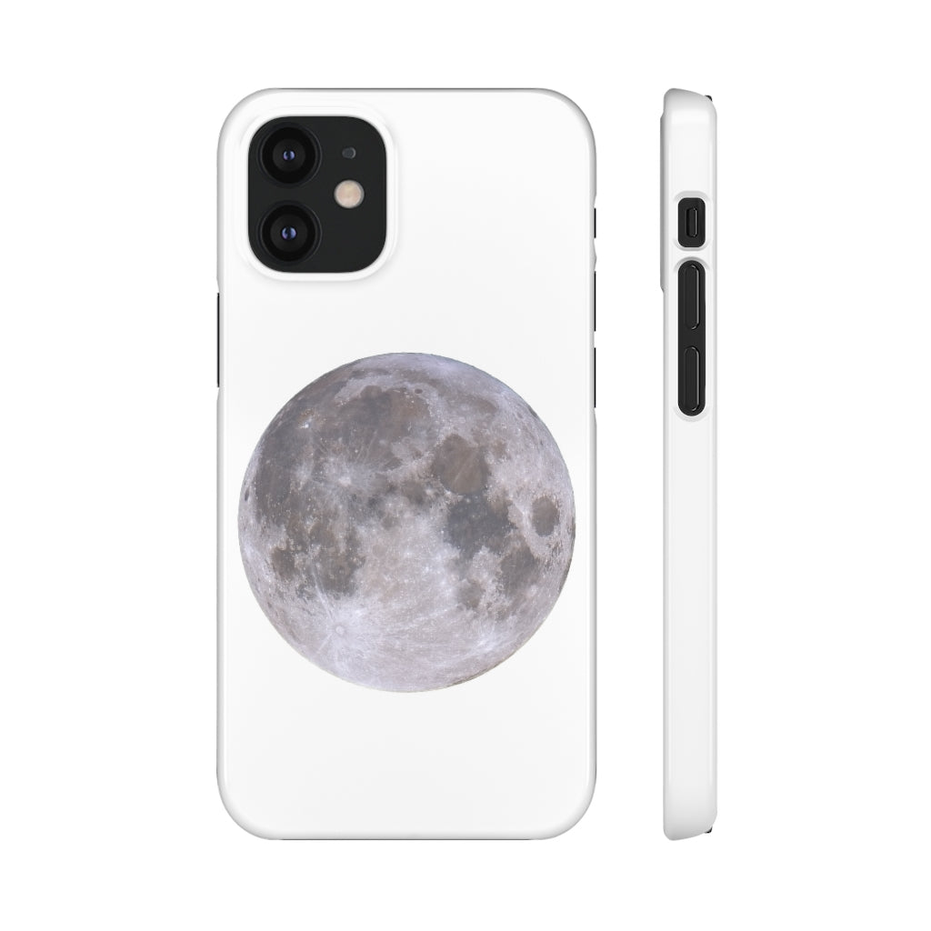 Full Moon Snap Cases - White