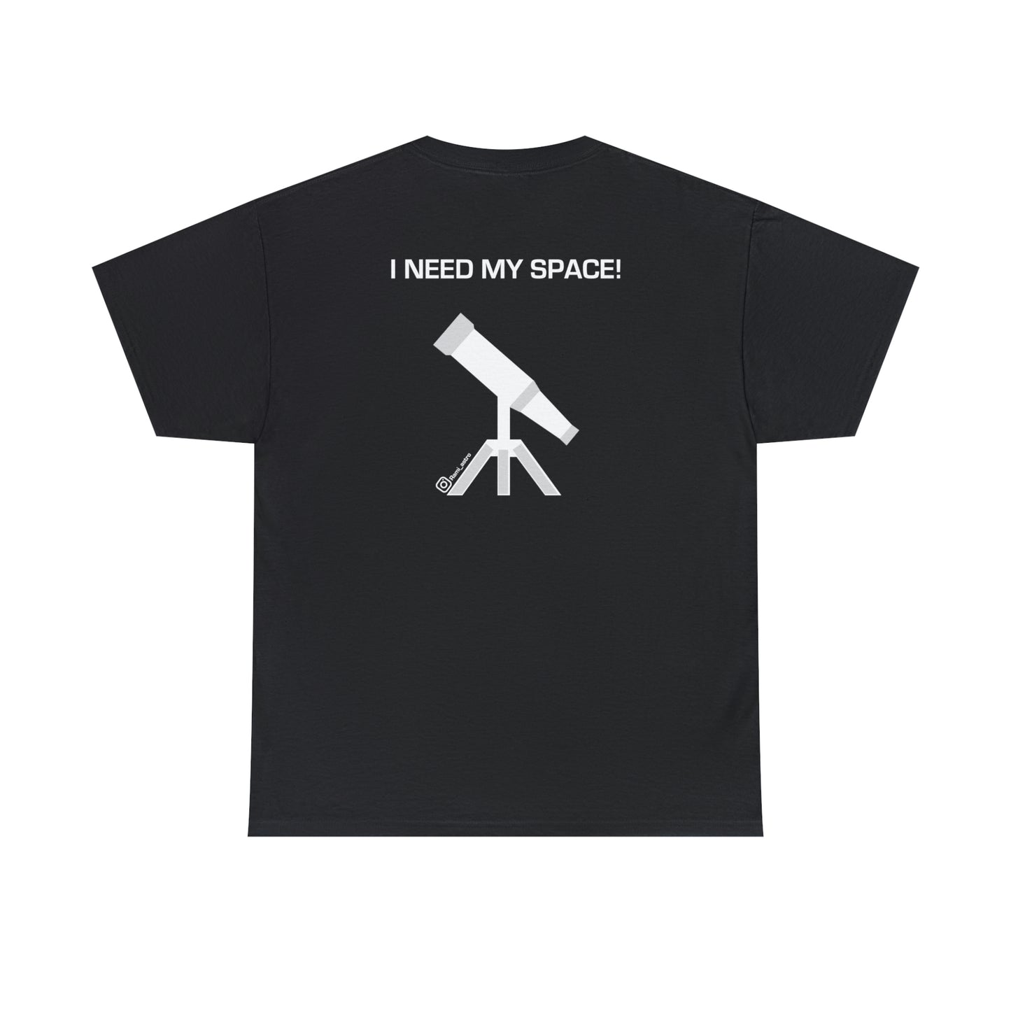 Full Moon Astronomy Tshirt - Telescope Back Design