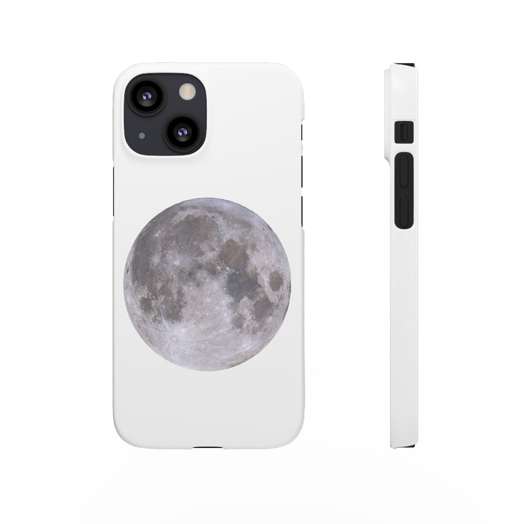 Full Moon Snap Cases - White