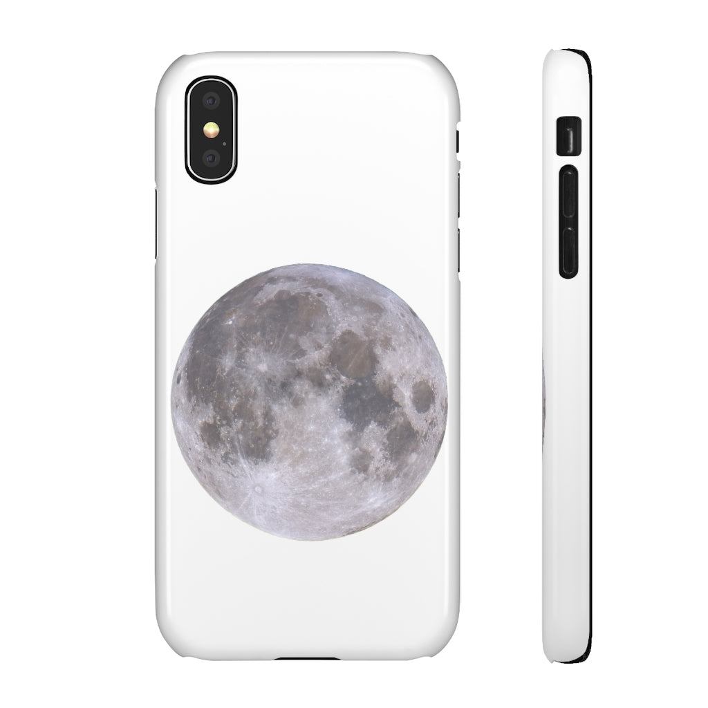 Full Moon Snap Cases - White