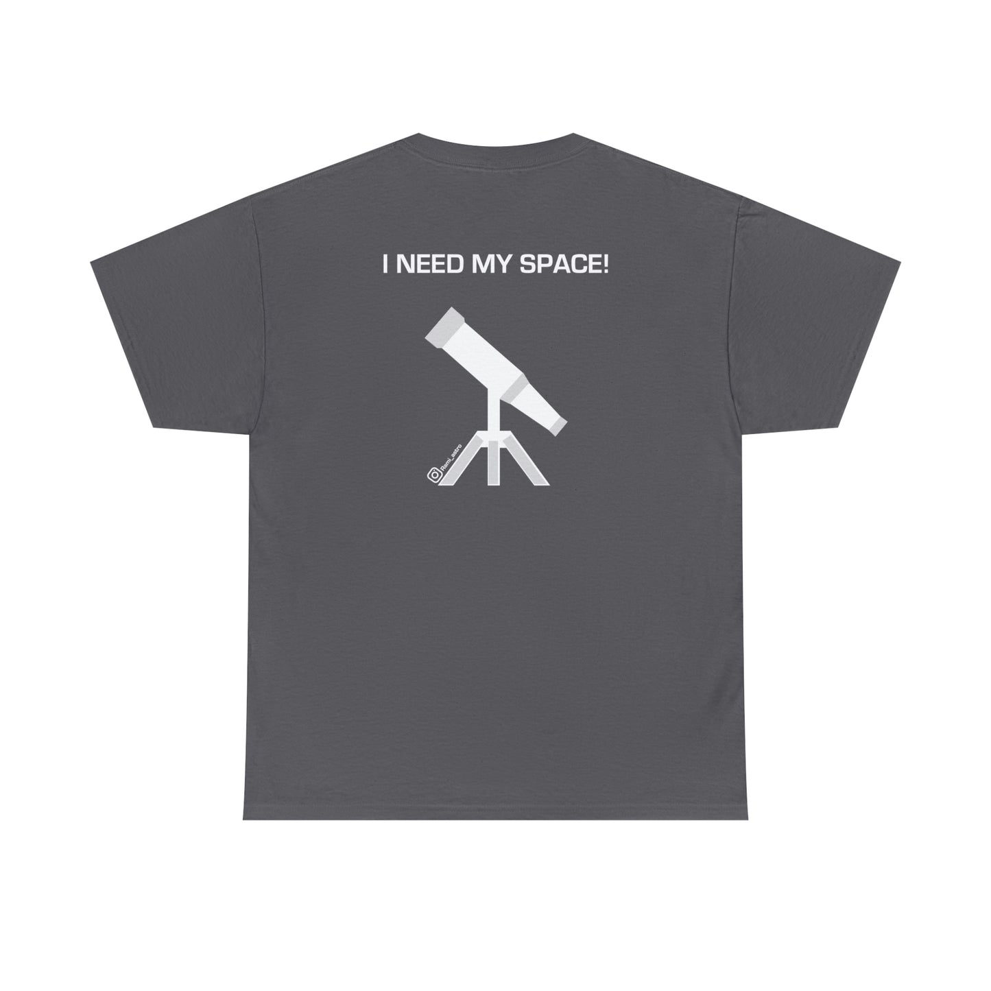 Full Moon Astronomy Tshirt - Telescope Back Design