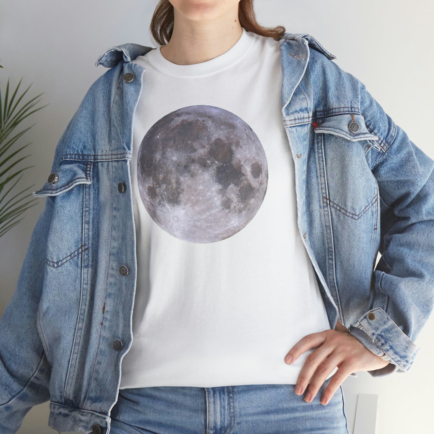 Full Moon Astronomy Tshirt - Telescope Back Design