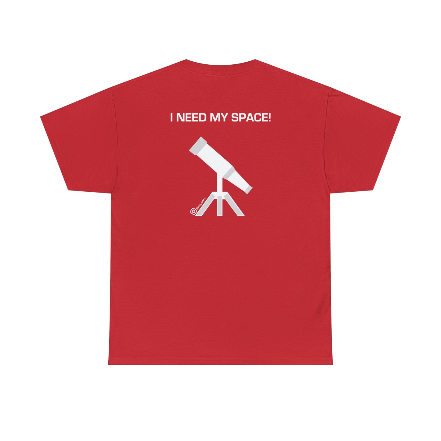 Full Moon Astronomy Tshirt - Telescope Back Design