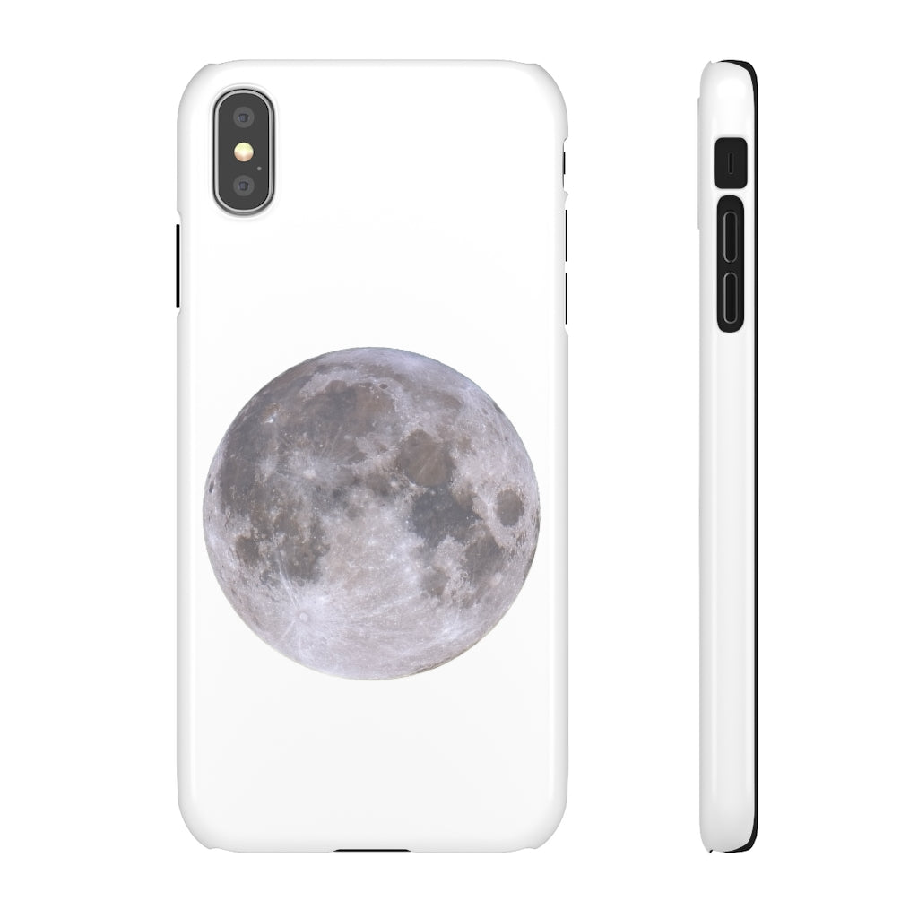 Full Moon Snap Cases - White