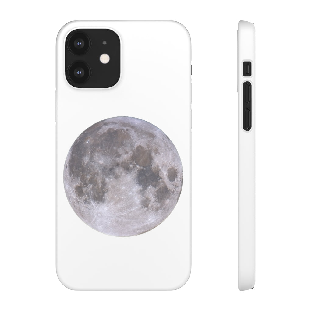 Full Moon Snap Cases - White