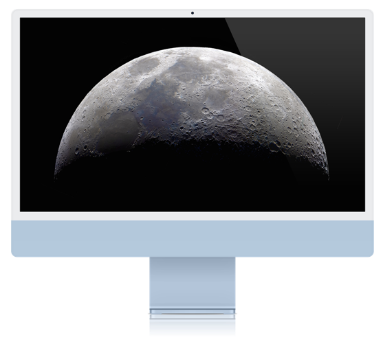Natural Crescent Moon Wallpaper