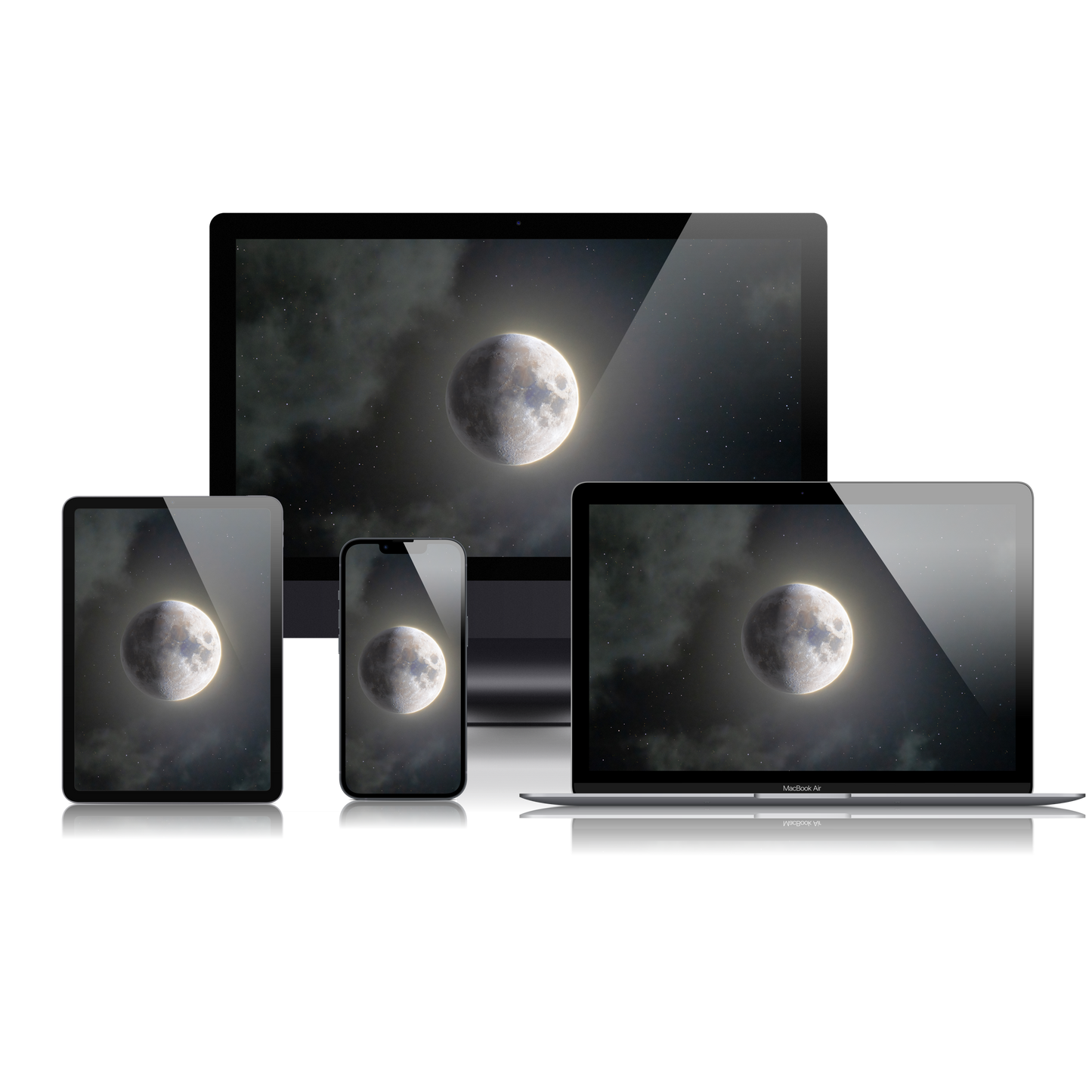 Waxing Gibbous Moon of August 7th Wallpaper Bundle