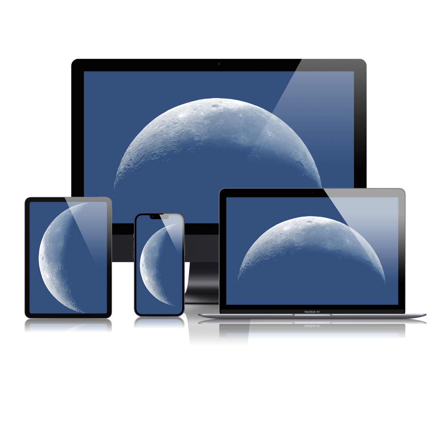 Waning Crescent Moon of September 20th Wallpaper Bundle