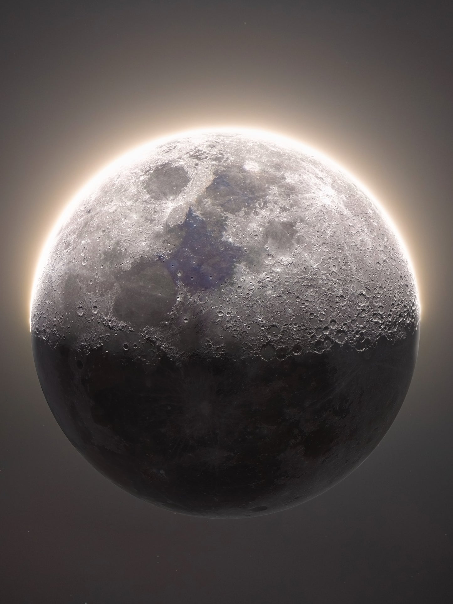 First Quarter Moon of December 2022 Wallpaper Bundle
