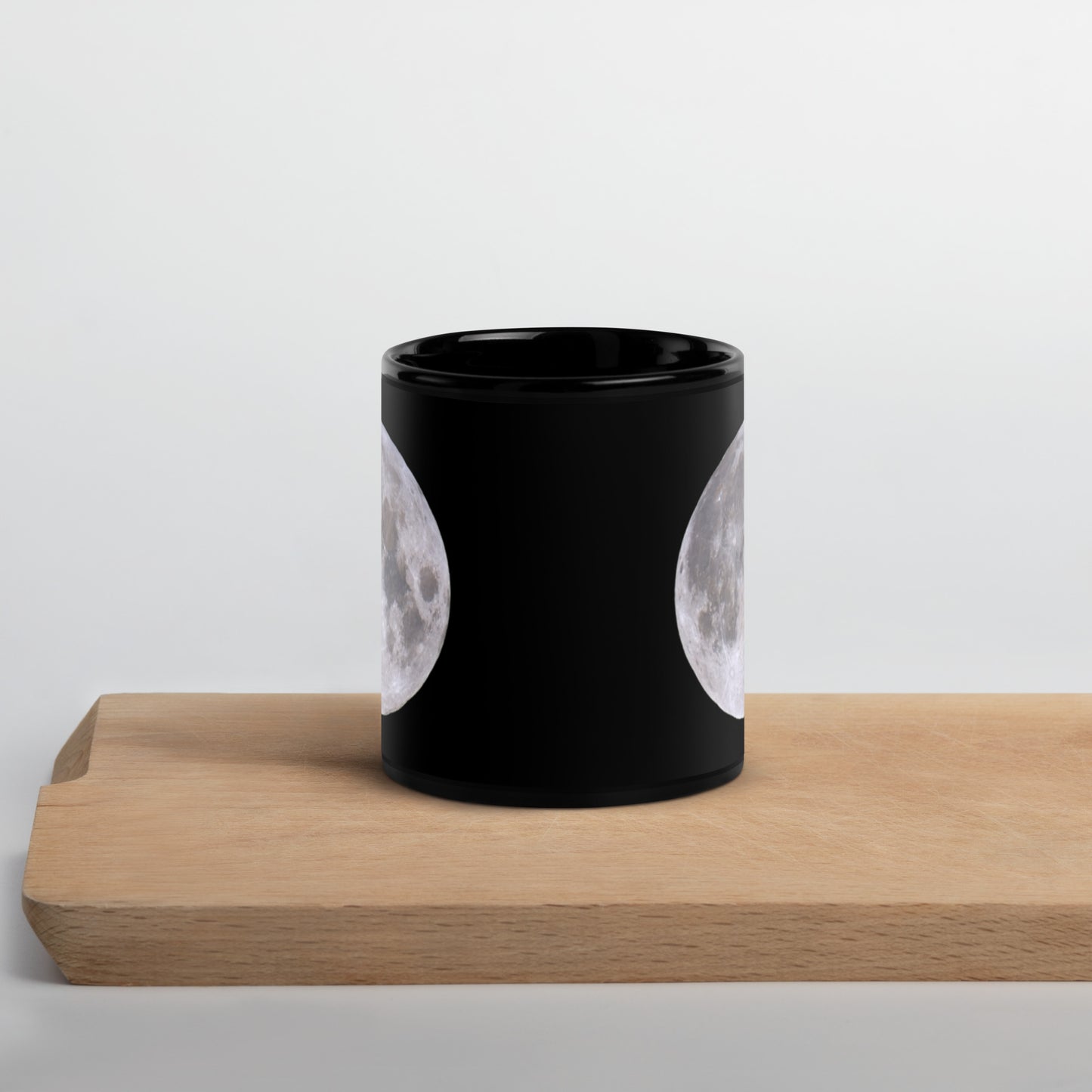 Full Moon Black Glossy Mug