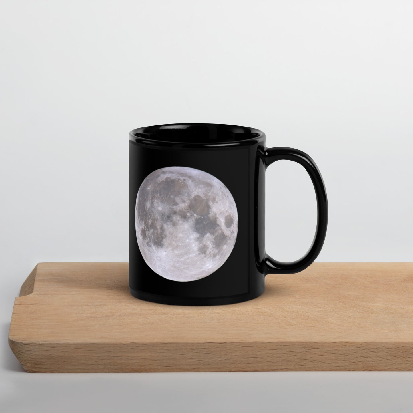 Full Moon Black Glossy Mug