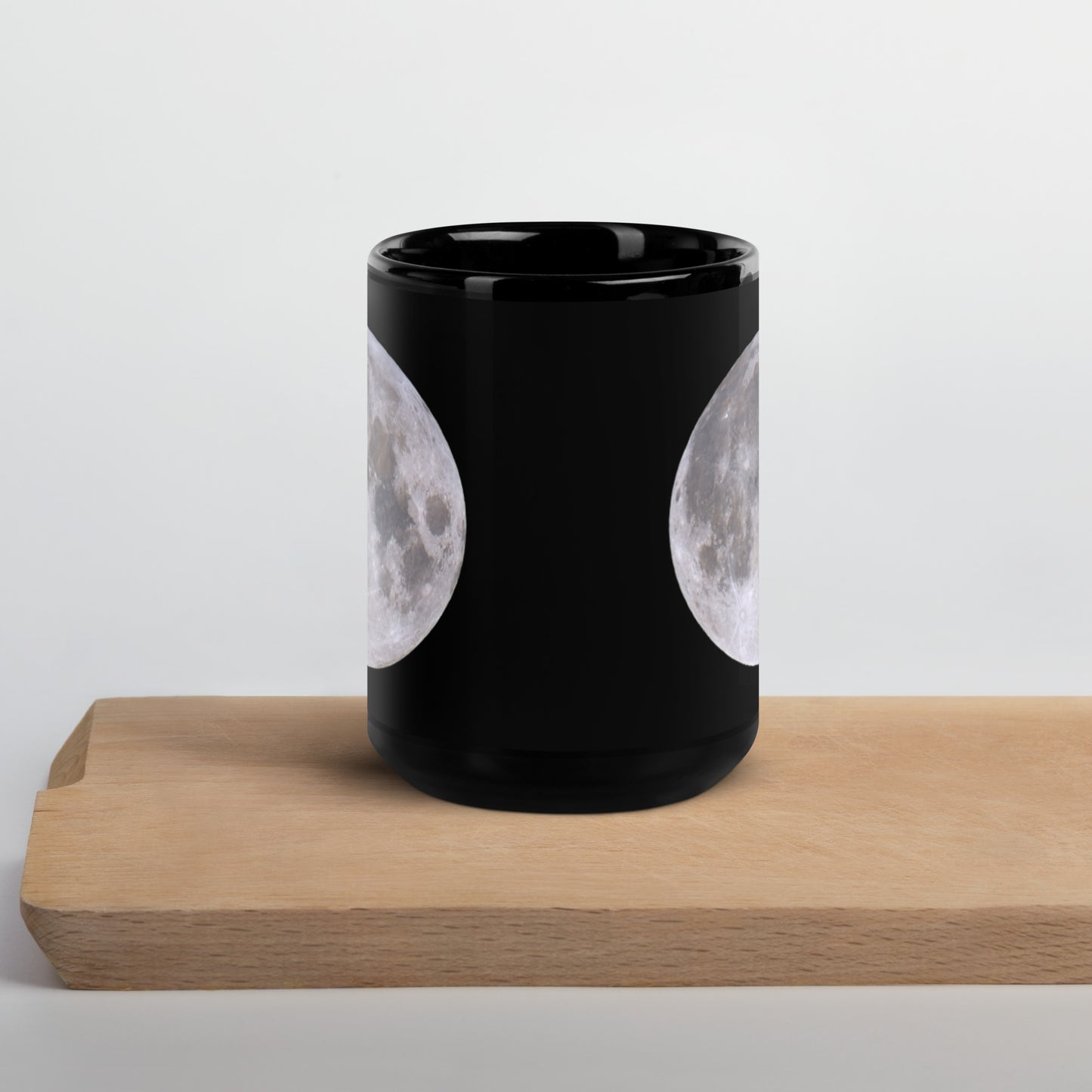 Full Moon Black Glossy Mug