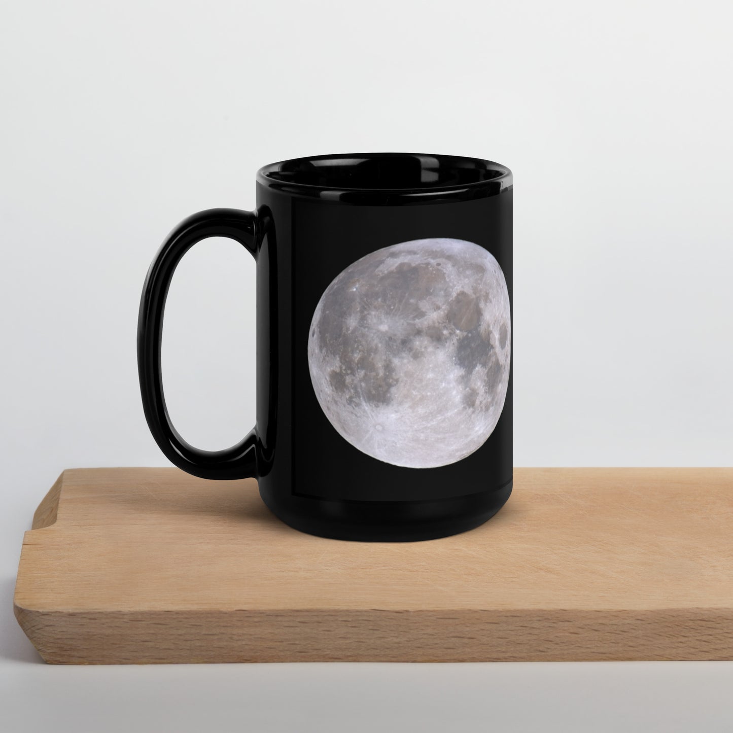 Full Moon Black Glossy Mug
