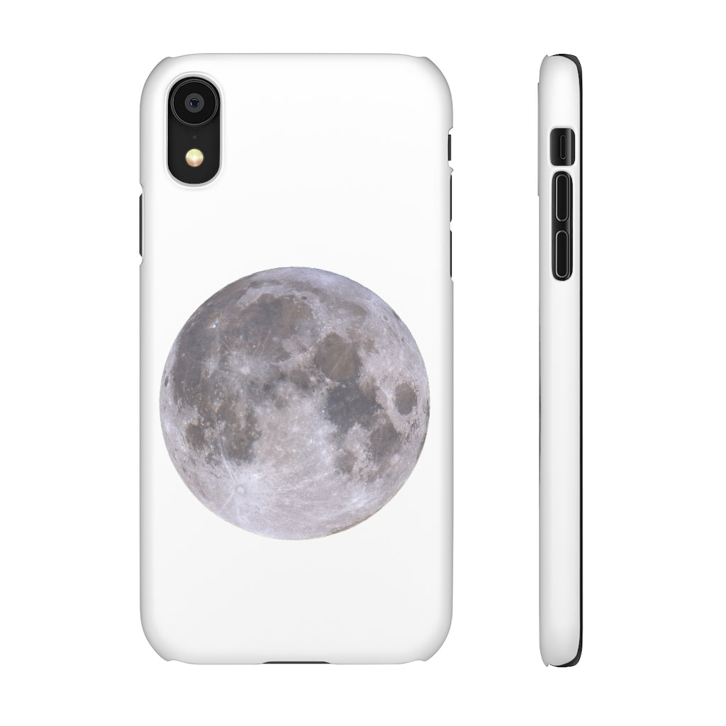 Full Moon Snap Cases - White