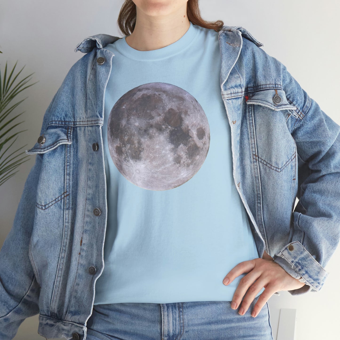 Full Moon Astronomy Tshirt - Telescope Back Design