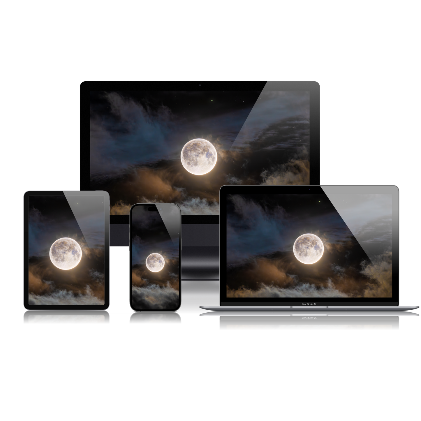 Super Blue Moon of August 2023 Wallpaper Bundle