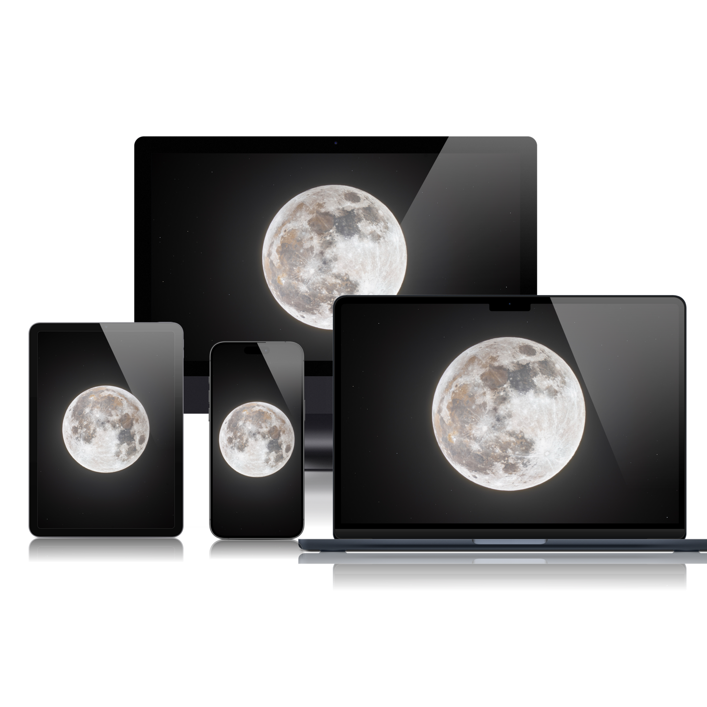 The Full Harvest Moon of September 17th 2024 Wallpaper Bundle