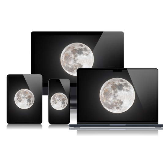 The Full Harvest Moon of September 17th 2024 Wallpaper Bundle