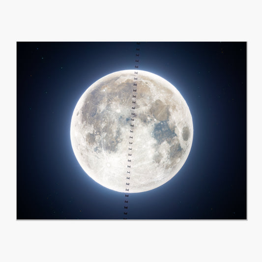 ISS Meets the Snow Moon of February 2024