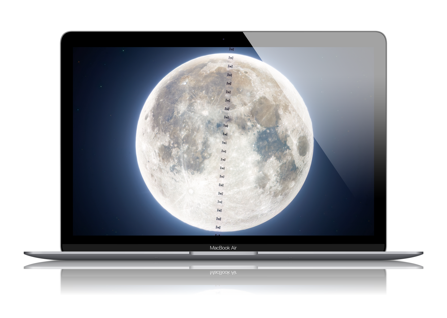 ISS Meets Snow Moon February 25th 2024 Wallpaper Bundle