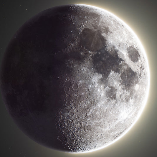 First Quarter Moon of February 28th 2023 Wallpaper Bundle