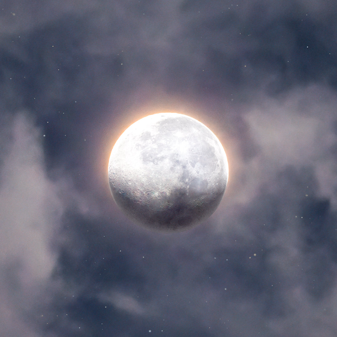 Gloomy Moon of October 14th 2022 PC Wallpaper