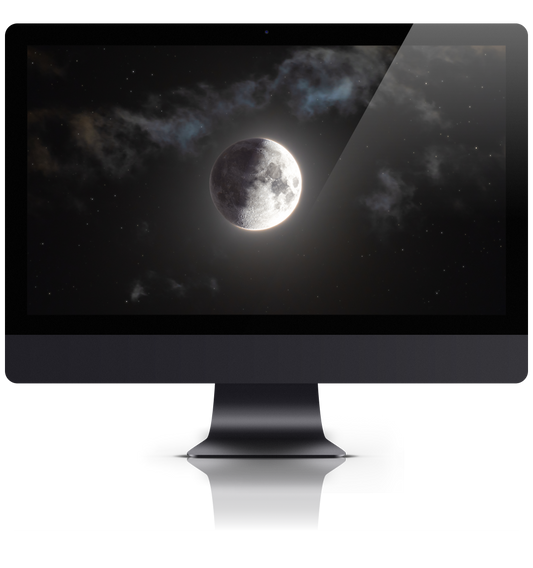 First Quarter Moon September 5th 2022 PC Wallpaper (HDR)