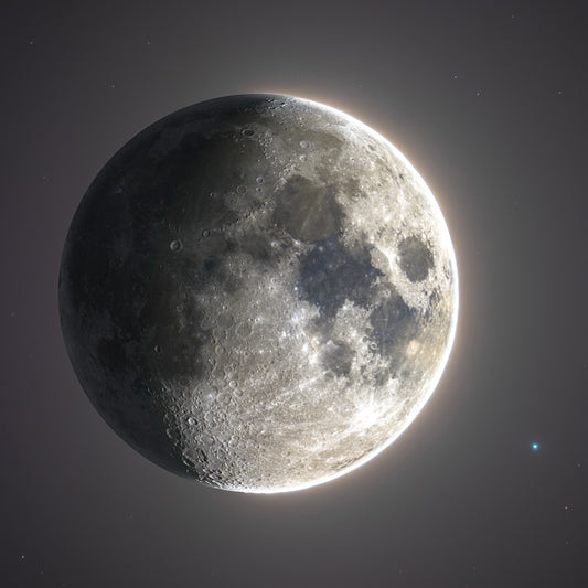Moon Meets Uranus (Capture of January 1st 2023) Mobile Wallpaper