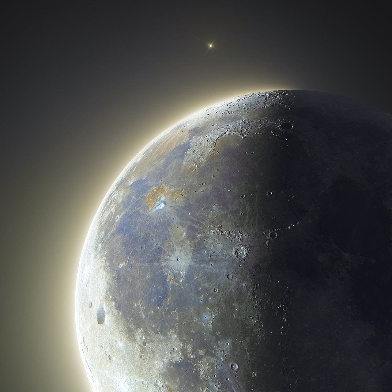 Moon and V Vir of December 16th 2022 Mobile Wallpaper
