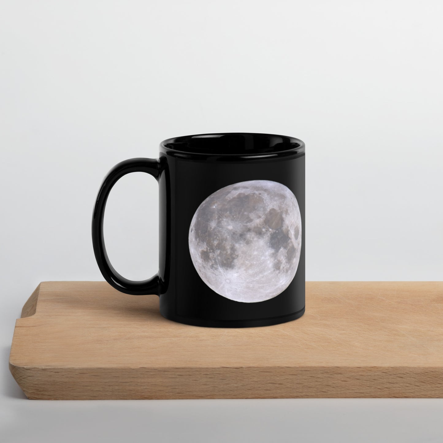 Full Moon Black Glossy Mug