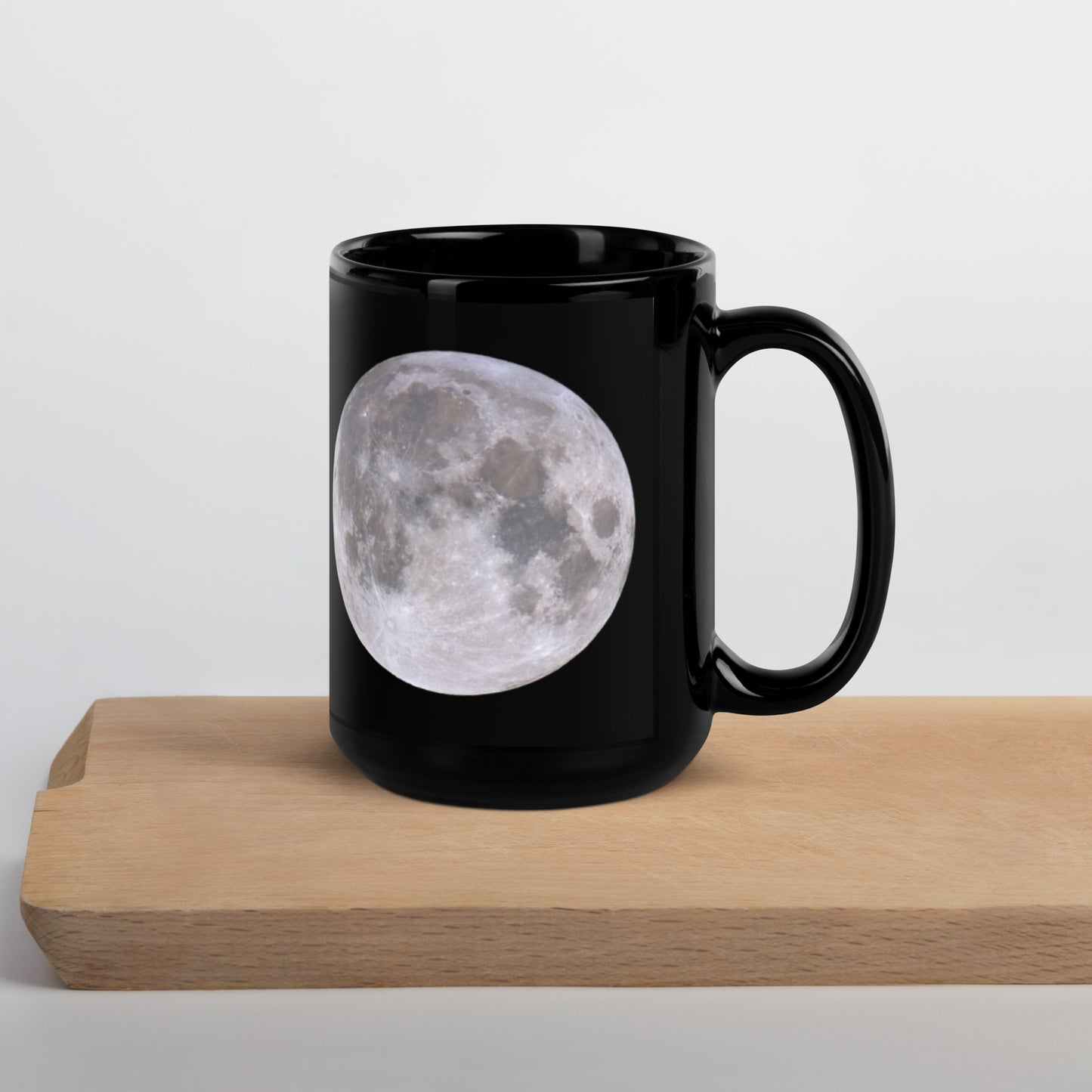 Full Moon Black Glossy Mug